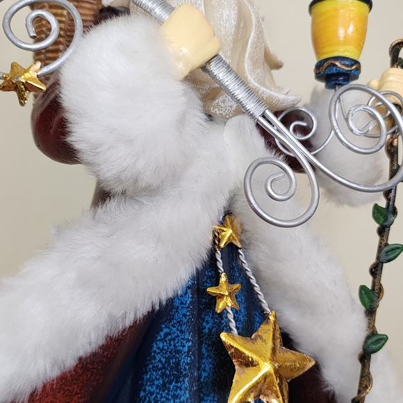 Vintage 17" Santa Claus Figurine with Reindeer & Toys Old World Santa - Picture 7 of 16